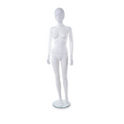 Mannequin abstrait femme adulte incassable avec base en verre Can-Bramar, 70 po de hauteur, blanc soufflé (PL-F65)-Bras tendus pour faciliter l’habillage
