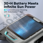 Aiper - Écumeur de piscine solaire robotisé Surfer S2 avec prise en charge de l'application, nettoyage 24h/24 et 7j/7-Lorsque le Surfer S2 s'arrête ou change de direction, le déflecteur aquadynamique DebrisGuard entre en action et se ferme automatiquement pour empêcher toute fuite de débris. Profitez d'un fonctionnement fluide et sans souci grâce à cette fonction innovante