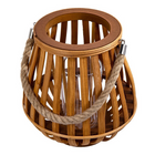 CTG – Lanterne décorative en bois, brun-Décoration de table