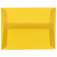 JAM Paper Enveloppes format A2 en papier translucide, doré, paq./50-Enveloppes en papier translucide doré