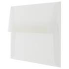 JAM Paper A9 Invitation Envelopes, 5.75 x 8.75, Clear Translucent Vellum, 100 Pack (900964615g)-Size: A9 (5 3/4" x 8 3/4")