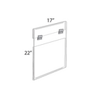 Azar Displays 22" x 17" Large Acrylic Poster Frame (182737)-Acrylic