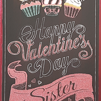 Rosedale Greeting Cards/Envelopes - Happy Valentine's Day Sister - 5-1/2" x 8" - 12 Pack-Printed on premium uncoated card stock