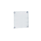 Azar Displays – Porte-affiche en acrylique de 14 x 8,5 po avec ventouses, transparent, 2/paquet (106606)-Acrylique