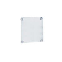 Azar Displays – Porte-affiche en acrylique de 14 x 8,5 po avec ventouses, transparent, 2/paquet (106606)-Acrylique