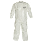 Dupont Personal Protection Coverall Tychem Sl Collar, Zip, Elastic Wht 4X, 3 Pack (SL125B-4XL)-Colour: White/White