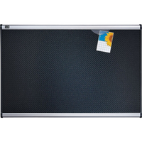 Quartet® - Tableau d'affichage noir en mousse gaufrée Prestige, 36 po x 48 po-Donnez à votre hall, salle de travail ou bureau privé une allure qui peut attirer l'attention