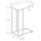 Monarch Specialties - 3760 Table D'Appoint - 25 po H/Blanc/Metal Noir-CHOISISSEZ EN TOUTE CONFIANCE - Monarch Specialties est un chef de file du mobilier et de la decoration interieure, developpant des produits qui offrent une valeur et un style exceptionnels depuis plus de 50 ans; votre achat sera bien emballe pour la protection et pour faciliter la livraison en temps opportun