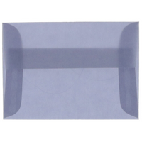 JAM Paper Enveloppes en papier vélin translucide avec fermeture gommée, 4 3/4 x 6 1/2 po, violet glycine, paquet de 100-Violet glycine