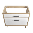 Modway - Maverick 36" Lavabo de l’armoire à vanité de la salle de bain non inclus - Oak White-7