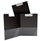Davis Group Essential Clipboards - Black - 10 Pack-Clear interior pockets on front & back covers to secure loose documents and allow for easy identification of content