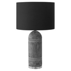 Monarch Specialties - Luminaire - 28 po H Lampe De Table - Résine Grise - Abat-Jour Noir - Contemporain - Moderne-Une lampe de table chic de 28 pouces de haut, avec un corps en résine grise à l'aspect de pierre naturelle, reposant sur une base en acrylique transparent et complétée par un abat-jour sophistiqué en tissu noir, pour une pièce d'accentuation parfaite dans un salon, une chambre ou un espace de bureau contemporain