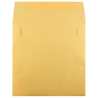 JAM Paper Enveloppes Stardream à fini métallisé, doré, 8,5 x 8,5 po, 250/paquet-Intérieur vierge où écrire un mot personnalisé