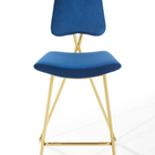 Modway - Ponder Performance Velvet Tabouret de bar - Marine-7