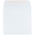 JAM Paper Enveloppes de 6,5 x 6,5 po, blanc, 50/paquet-Intérieur vierge où écrire un mot personnalisé