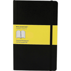 Moleskine - Cahier de notes à couverture rigide, format grand, carré, noir, 5 po x 8 1/4 po-Pochette intérieure expansible