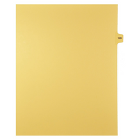 Markmaker - 25 tabs/PQT,5 PQT/Boite, Intercalaires imprimes Legal, Chamois, 1/15th coupe| format lettre, sans trous, Numero 199-Intercalaires imprimes Legal