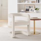 Modway - Winslow Tonneau Performance Velvet Chaise à manger - Alabaste-Rembourrage résistant aux taches