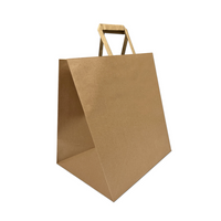 Reliabag - Sac En Papier Avec poignees Plates, Kraft, 14 po L X 10 po P X 15,75 po H, Paquet De 250-Fabrique en papier kraft de qualite superieure avec fond plat renforce.