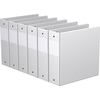 Davis Group Super économie, Reliure à anneaux ronds 3 po, paquet de 6 – Blanc-3 Reliure À Anneaux