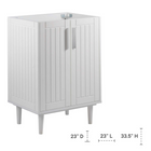 Modway - Augusta 24" Armoire de toilette de salle de bain (lavabo non inclus) - Blanc-Portes à fermeture douce