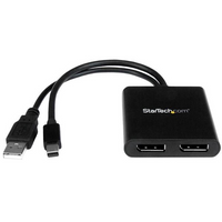 StarTech MST Hub Mini DisplayPort to 2x DisplayPort-Maximize your productivity by connecting two independent displays to your computer using the MST hub