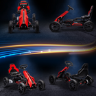 Aosom - Kart électrique 12v avec marche avant/arrière - pour 3-8 ans rouge-Avancez et reculez pour une exploration créative 