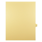 Markmaker - Intercalaires imprimes Legal, Chamois, 1/25th coupe, format lettre, sans trous, 25 tabs/PQT, 5 PQT/Boite, Numero 141-Intercalaires imprimes Legal