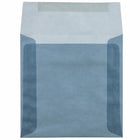 JAM Paper - Enveloppes carrées en vélin translucide 6,5 x 6,5 - Bleu surf - Paquet de 25-Taille: 6,5 x 6,5 pouces