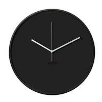 Gry Mattr Wall Clock - Black-Modern wall clock for the office or home