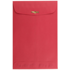 JAM Paper 6" x 9" Recycled Open End Envelopes with Clasp Closure, Red, 25 Pack (87881a)-Red