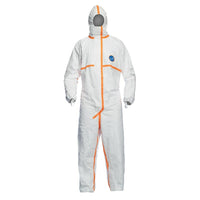 Dupont – Combinaison de protection personn., Tyvek 800J, capuche et coutures collées, blanc, grand, 10/p (TJCHA5TWHLarge008000)-Matériau : Tyvek