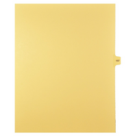 Markmaker - 25 tabs/PQT,5 PQT/Boite, Intercalaires imprimes Legal, Chamois, 1/15th coupe| format lettre, sans trous, Numero 157-Intercalaires imprimes Legal