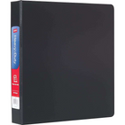 Staples – Reliure de présentation robuste à anneaux en D, 1.5 po, noir-Anneaux à une touche s'ouvrent et se ferment facilement