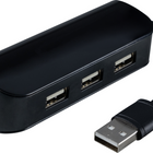 Staples - Concentrateur USB-A à 4 ports - Noir -Finition noire – La finition noire s’harmonise parfaitement avec l’aménagement du bureau