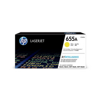 HP 655A (CF452A) Yellow Original LaserJet Toner Cartridge-Standard toner cartridge, up to 10500 pages