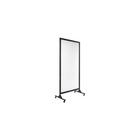 Quartet Mobile Room Divider - 4' x 6'-Wheels can be locked for stationary use