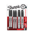 Sharpie - Emballage Projets de - pointes fine/ultra fine/biseautée - noir - Paquet de 6-Type de marqueur: Permanent