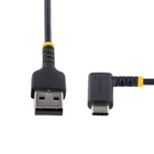 StarTech - Câble de charge USB-A vers USB-C coudé 60 W de 6 po - Noir-Puissance de 60 W