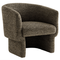 Modway - Muse Tissu Boucle Chaise d’accent en tonneau - Antique-Rembourrage en mousse dense