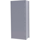 Metalware – Panneaux arrière pour étagère enclenchable, 42 x 88 (po), gris pâle-Pour étagère style fermé