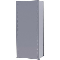 Metalware – Panneaux arrière pour étagère enclenchable, 42 x 88 (po), gris pâle-Pour étagère style fermé