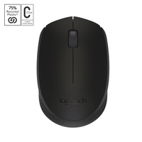 Logitech M170 2.4 GHz Wireless Mouse with USB Mini Receiver - Black-Advanced 2.4Ghz wireless technology that works even 10m / 33ft away

