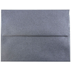 JAM Paper A2 Invitation Envelopes, 4.38 x 5.75, Stardream Metallic Anthracite Black, 250 Pack (GCST606H)-Anthracite stardream metallic envelope