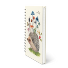 Studio Oh! - Hérisson et champignons Carnet à spirale de taille moyenne - 8.74" x 6.10" - Couleur assortie-Couleur assortie