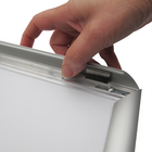 Seco Aluminum Snap Poster Frame - 12" x 18" - Silver-Comes with screws and raw plugs - can be positioned portrait or landscape