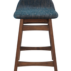Modway - Juno Tabouret de comptoir - Tissu bleu marine - Ensemble de 2-8