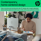 HP 24" All-in-One Desktop PC - Intel Core i5-1334U - 512 GB SSD - 16 GB RAM - Windows 11 Home-FHD IPS display: Enjoy vibrant, crystal-clear images with 178-degree wide-viewing angles