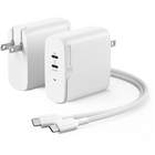 ALOGIC - Chargeur Rapid Power 68 W 2 ports USB-C PD GaN - blanc-Technologie au nitrure de gallium (GaN)