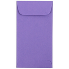 JAM Paper #7 Coin Envelopes, 6.5 x 3.5, Brite Hue Violet Purple, 100 Pack (1526758g)-Colour: Purple